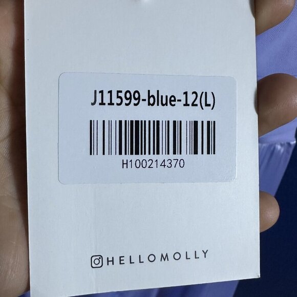 Hello Molly Fortune Seeker Midi Dress Blue Semi-lined Slight-stretch Party - Picture 12 of 15